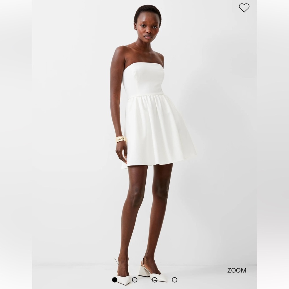 French connection, Whisper strapless peplum dress